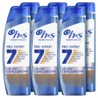 Champú Anticaspa y Anticaída H&S Pro-Expert con Cafeína 6x300ml
