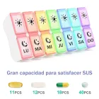 Pastillero SIN BPA 7 Días, 14 Compartimentos diarios