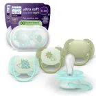 Chupetes Philips Avent Ultra Soft 0-6 meses Pack de 4 Day & Night