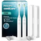 Philips Sonicare 3100 HX407241: Pack 2 cepillos con estuches