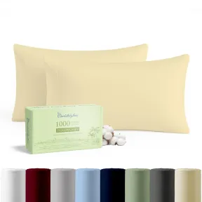 Fundas de Almohada 100% Algodón Egipcio - Juego de 2 100x50cm