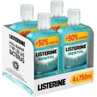 Enjuague Bucal Listerine Mentol 750 ml, Protección 24h