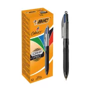 Bolígrafos BIC Grip Pro 4 Colores, Paquete de 12 Unidades