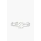 Anillo de Diamantes Lucia en Oro Blanco - Alianza Brillante