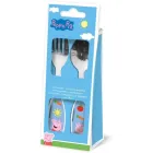 Cubiertos metálicos de Peppa Pig: cuchara y tenedor (2)