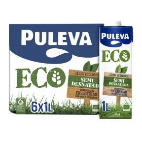 Leche Semidesnatada BIO Puleva ECO - Pack de 6 UHT