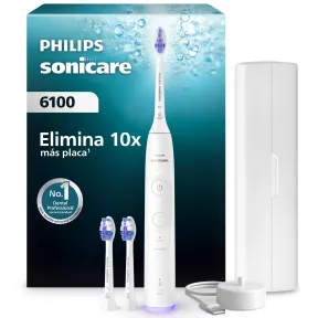 Cepillo eléctrico sonico Philips Sonicare 6100, 2 modos y 3 intensidades.