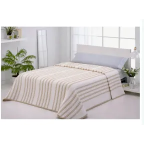 Colcha de rayas 150cm 50% Algodón 50% Poliéster PETUNIAS HOME