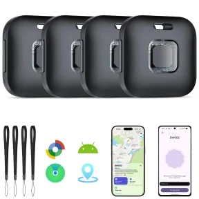 4 Piezas Hoxe Air Smart Tag Soporte para iOS y Android