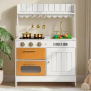 Cocina de Juguete VEVOR: Madera, Sonidos y Accesorios