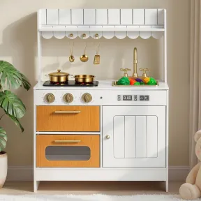 Cocina de Juguete VEVOR: Madera, Sonidos y Accesorios