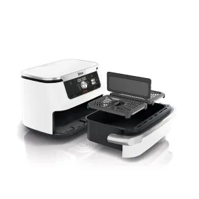 Freidora Ninja FlexDrawer 10,4L Blanco con 7 Funciones
