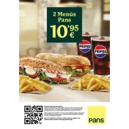 2 menús por solo 10.95€: ¡Prueba nuestros panes!