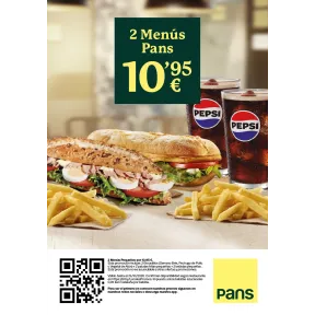 2 menús por solo 10.95€: ¡Prueba nuestros panes!