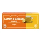 Infusión de Limón y Jengibre 25 Bolsitas - By Amazon