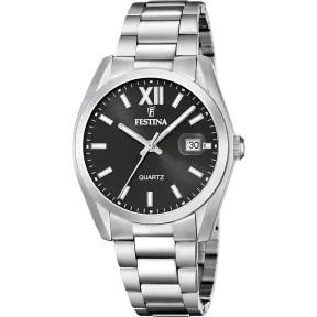 Reloj Analógico Festina Hombre de Acero Inoxidable Plateado