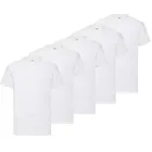 Camisetas Básicas TRAINEANDO 150G Blancas | Pack 5 Unisex