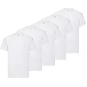 Camisetas Básicas TRAINEANDO 150G Blancas | Pack 5 Unisex