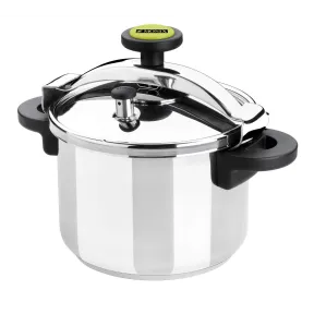 Olla a presión MONIX Classica 6L de acero inoxidable gris
