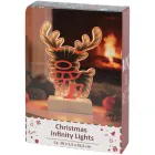 Figuras navideñas con efecto infinito y luces LED