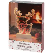 Figuras navideñas con efecto infinito y luces LED