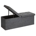 Banco Plegable Puff con Almacenaje y Carga de 300 kg