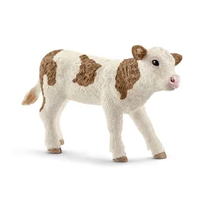 Ternero Fleckvieh de Schleich; Farm World; 3x8x5 cm