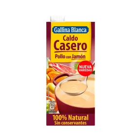 Caldo de pollo y jamón GALLINA BLANCA 1L