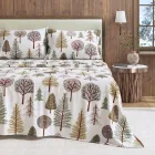Sábanas de Franela de Algodón Turco, Queen Size