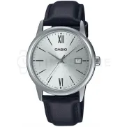 Reloj clásico Casio con números romanos y correa de cuero