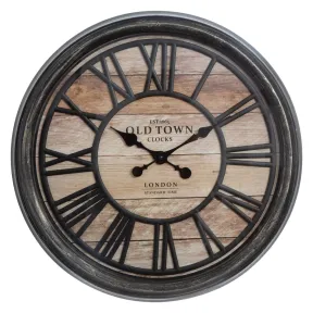 Reloj decorativo en relieve de pared (49 cm)