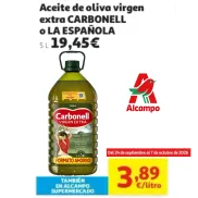 Aceite de Oliva Virgen Extra CARBONELL 5L a 19,45€