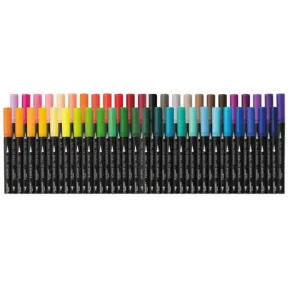 Rotuladores multicolor doble punta, set de 48 unidades