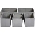 Organizadores de ropa para cajón, 6 unidades, gris – Amazon Basics
