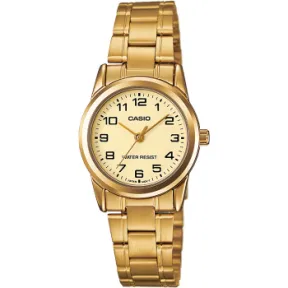 Reloj Casio LTP-V001G-9BUDF en Dorado y Elegante
