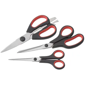 Juego de tijeras de acero inoxidable para cocina y manualidades
