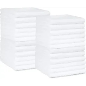 Toallas de lavabo Amazon Basics 30x30cm, pack de 24 unidades