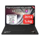LG Gram 16U55U - Ultraligero con Ryzen AI 7 y 32 GB RAM