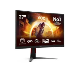 Monitor Curvo AOC CQ27G4Z2 27” QHD 260Hz y FreeSync