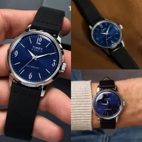 Reloj automático TIMEX Marlin con correa de cuero 40mm