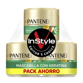 Mascarilla de Keratina Pantene Suave y Liso para Pelo Encrespado