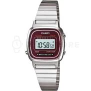Reloj Retro Casio Vintage para Mujer con Detalles Rojos