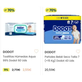 Dodot en Clarel: 70% de descuento en 2 unidades