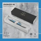 Bolígrafo Parker IM Premium azul-gris con estuche regalo.