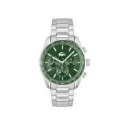 Reloj Lacoste Hombre con Pulsera de Acero Plateado y Blanco