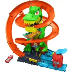 Batalla en llamas de Hot Wheels T-Rex