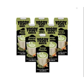 Pack de 6 Bebidas Yosoy Matcha Barista 1L