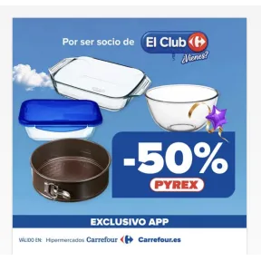 Moldes y Bandejas de Horno PYREX al 50% de Descuento