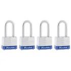 Candado Master Lock 3QLF de acero laminado - 4 unidades