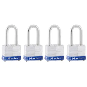 Candado Master Lock 3QLF de acero laminado - 4 unidades